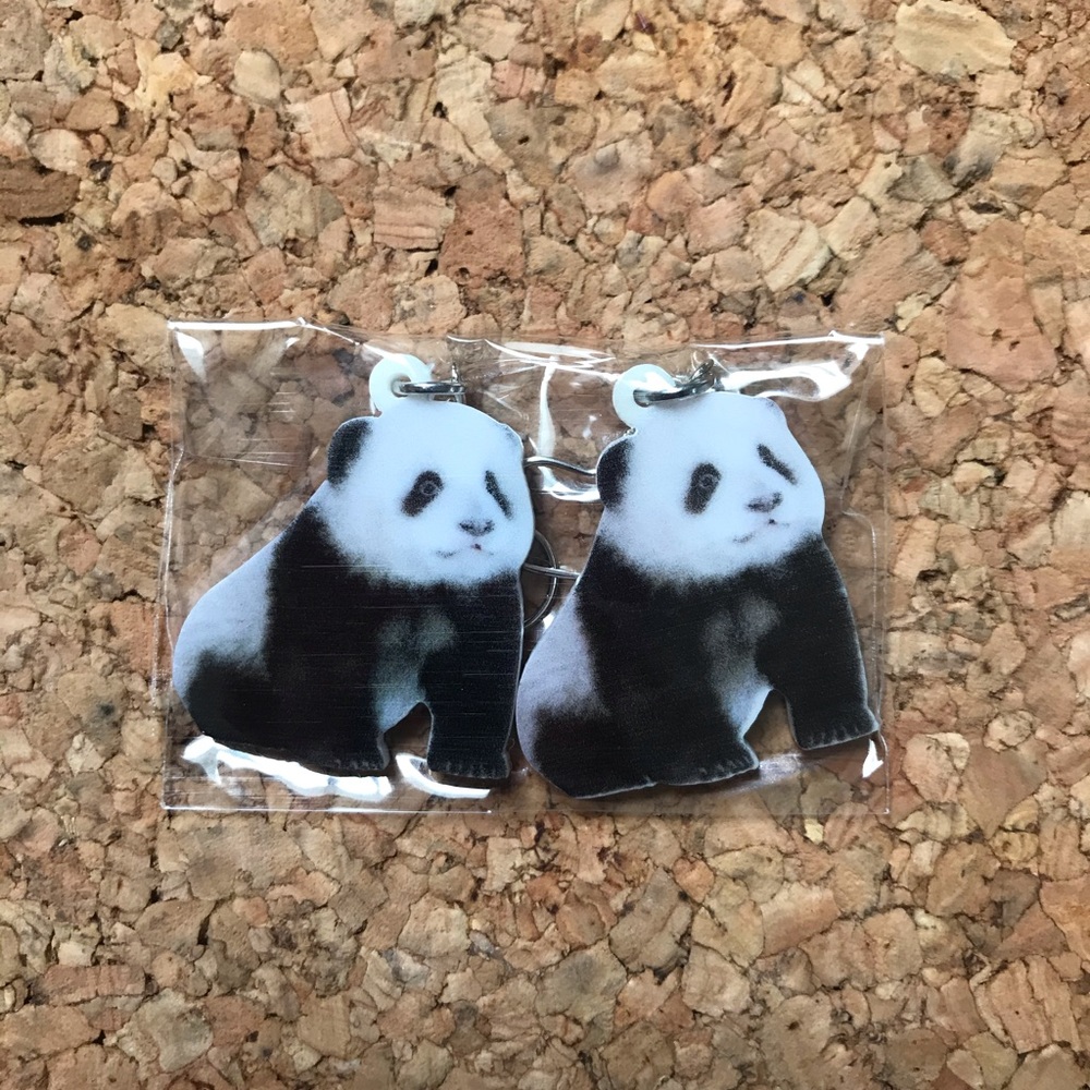 New in package panda earrings
